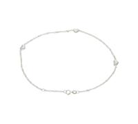 Fußkette Herzen Silber 925 Singapur Muster Breite 1,6 mm JL48-04-0110