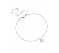 Fußkette mit Anhänger FIRETTI "Schmuck Geschenk Silber 925 Körperschmuck Ankerkette Anhänger Solitär", silber (silber, 925, weiß), Fußketten, Damen, Silber 925 (Sterlingsilber), mit Zirkonia (synth.) 