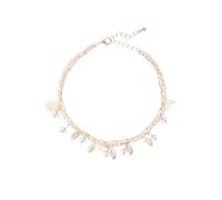 Fußkette mit Anhänger LASCANA Gr. Metall, rosegold (roségoldfarben) Damen Fußkettchen (87614926-0) roségoldfarben