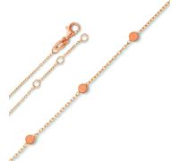 Fußkette ONE ELEMENT "Fußkettchen Rundankerkette aus 925 Silber 25 cm", silber, Fußketten, Damen, Silber 925 (Sterlingsilber), Zurückhaltend & edel - passt zu eleganten wie lässigen Looks (65313903-0)