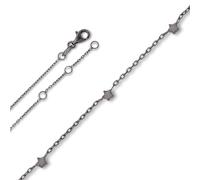 Fußkette ONE ELEMENT "Fußkettchen Rundankerkette aus 925 Silber 25 cm", silber, Fußketten, Damen, Silber 925 (Sterlingsilber), Klassisch & stilvoll - ein Begleiter für viele Anlässe (85792627-0) silbe