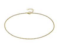 Fußkette "Schmuck Geschenk Fusskettchen Silber gelbgoldfarben vergoldet", gelbgoldfarben, ANISTON JEWELRY & WATCHES, Fußketten, Damen, Silber 925 (Sterlingsilber) (88830356-0) gelbgoldfarben