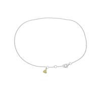 Fußkette Silber 925 mit vergoldetem Herzanhänger JL10-04-3762