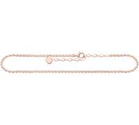Fußkette THOMAS SABO "AK0035-413-39-L27V, AK0035-415-40-L27V" Gr. 27, rosa (roségoldfarben), Fußketten, Damen, 27, Silber 925 (recycelt), Fußkette (45298029-27)
