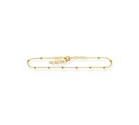 Fußkette THOMAS SABO "Dots" Gr. 27, gold (gelbgoldfarben), Fußketten, Damen, 27, Silber 925 (recycelt), Fußkette (76757347-27)