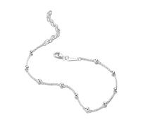 Fußkette THOMAS SABO "Fußkette Dots" Gr. 27, silber (silberfarben), Fußketten, Damen, 27, Metall (97506627-27) silberfarben