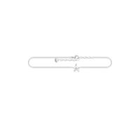 Fußkette THOMAS SABO "Seestern-Optik", silberfarben, Fußketten, Damen, Silber 925 (recycelt) (98332560-0) silberfarben