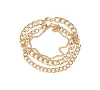 Fußkette URBAN CLASSICS "Urban Classics Unisex Layering Anklet" Gr. L, gold, Fußketten, Damen, L/XL, Metall (28579427-L) gold