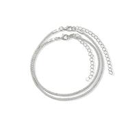 Fußketten Set "Schmuck Geschenk Kupfer Körperschmuck Fußschmuck", silberfarben, ANISTON JEWELRY & WATCHES, Fußketten, Damen, Kupfer, Made in Germany (73587323-0) silberfarben