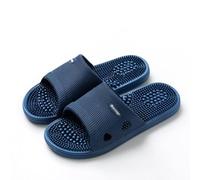 Fußmassage Schuhe Akupressur Hausschuhe, Linderung Neuropathie Arthritis Plantarfasziitis Schmerz, Geschenk für Mama Papa(Size:40/41 EU,Color:Blau)