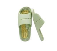 Fußmassage Schuhe Akupressur Hausschuhe, Linderung Neuropathie Arthritis Plantarfasziitis Schmerz, Geschenk für Mama Papa(Size:EU 40/41,Color:Green)