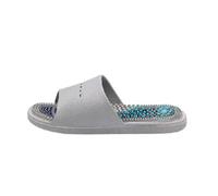 Fußmassage Schuhe Akupressur Hausschuhe, Linderung Neuropathie Arthritis Plantarfasziitis Schmerz, Geschenk für Mama Papa(Size:EU 40/41,Color:Grau)
