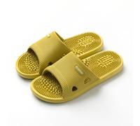 Fußmassage Schuhe Akupressur Hausschuhe, Linderung Neuropathie Arthritis Plantarfasziitis Schmerz, Geschenk für Mama Papa(Size:EU 36/37,Color:Grün)