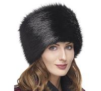 Futrzane Classic Kosakenmütze - Fellmütze Damen Winter - Pelz Russische Mütze (XS, Schwarz Classic)