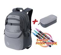 NITRO Future Hero Schulranzen-Set 3-teilig grau