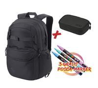 Future Hero Set inkl. Pencil Case XL und 3x POSCA Markern Farbe TRUE BLACK