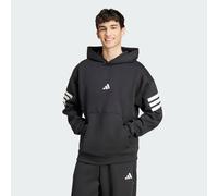 adidas Men's Future Icons Three Stripes Hoodie, Black, M