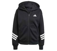 Future Icons 3-Streifen Kapuzenjacke Damen-Black-L