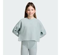 adidas - Kid's Future Icons 3-Stripes Crew - Pullover, Gr. 170, grau (WonderSage/TactileGreen)