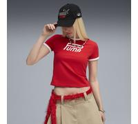 FUTURE.PUMA.ARCHIVE Graphic Slim Tee Women, Kleidung, Rot, L Red