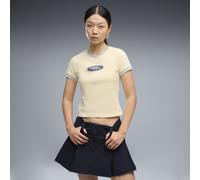 FUTURE.PUMA.ARCHIVE Slim Graphic Ringer T-Shirt Damen, Kleidung, Gelb, S