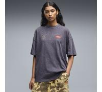 FUTURE.PUMA.ARCHIVE Washed Oversized Graphic T-Shirt Damen, Kleidung, Grau, XS