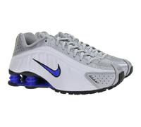 Futuristische NIKE Shox R4 Damen Low-Top-Sneaker mit Shox-Technologie Sport-Schuhe Lauf-Schuhe HQ1988-100 Weiß/Silber 41