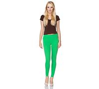 FUTURO FASHION - Damen Leggings aus Baumwolle - knöchellang - weich - Übergrößen - Grün - 44 Hohe Bundhöhe