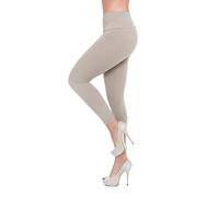 FUTURO FASHION Damen Leggings in voller Länge mit Fleece Futter - Winter Dicke Damen-Leggings aus Baumwolle mit hoher Taille warme Thermo Leggings, Übergrößen