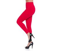 FUTURO FASHION Damen Leggings in voller Länge mit Fleece Futter - Winter Dicke Damen-Leggings aus Baumwolle mit hoher Taille warme Thermo Leggings, Übergrößen