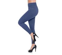 FUTURO FASHION Damen Leggings in voller Länge mit Fleece Futter - Winter Dicke Damen-Leggings aus Baumwolle mit hoher Taille warme Thermo Leggings, Übergrößen