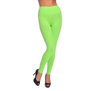 FUTURO FASHION Damen-Leggings mit hoher Taille, Übergrößen LWP, lime, 34