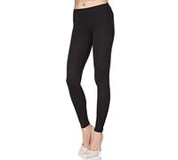 FUTURO FASHION Damen-Leggings mit hoher Taille, Übergrößen LWP, Schwarz , 34