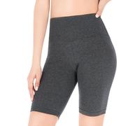 FUTURO FASHION Damen Radlerhose Baumwolle Hoher Bund Atmungsaktive Stretch Shorts Weich & Bequem