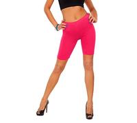 FUTURO FASHION - Kurze Leggings für Sport - Enden über dem Knie - Baumwolle - LK - Pink - 38 (M)