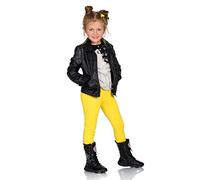 FUTURO FASHION Mädchen Leggings Baumwolle - Kinderleggings 2-13 Jahre (Größe 92-158), Atmungsaktiv, Blickdicht & Bequem, Viele Farben für Schule & Freizeit Gelb 5 Jahre