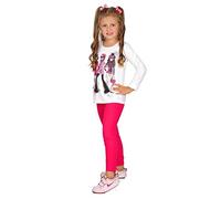 FUTURO FASHION Mädchen Leggings Baumwolle - Kinderleggings 2-13 Jahre (Größe 92-158), Atmungsaktiv, Blickdicht & Bequem, Viele Farben für Schule & Freizeit Rosa 12 Jahre