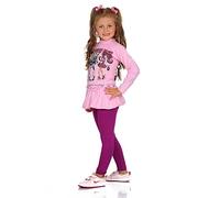 FUTURO FASHION Mädchen Leggings Baumwolle - Kinderleggings 2-13 Jahre (Größe 92-158), Atmungsaktiv, Blickdicht & Bequem, Viele Farben für Schule & Freizeit Amarant 4 Jahre