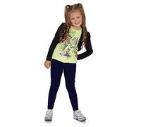 FUTURO FASHION Mädchen Leggings Baumwolle - Kinderleggings 2-13 Jahre (Größe 92-158), Atmungsaktiv, Blickdicht & Bequem, Viele Farben für Schule & Freizeit Navy 9 Jahre