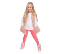 FUTURO FASHION Mädchen Leggings Baumwolle - Kinderleggings 2-13 Jahre (Größe 92-158), Atmungsaktiv, Blickdicht & Bequem, Viele Farben für Schule & Freizeit Koralle 11 Jahre
