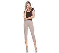 FUTURO FASHION® Premium - Leggings mit 3/4-Länge - blickdichte Baumwolle - hochwertig - F34PR - Beige - 40