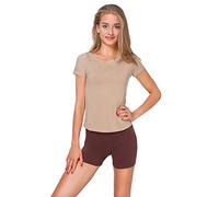 FUTURO FASHION Radlerhose Damen Weiche Baumwoll-Shorts elastische Hotpants Yoga-Höschen atmungsaktive Sommer Kurze Leggings für Damen, Größen 36-50