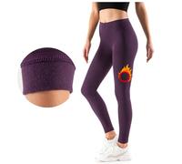 FUTURO FASHION Winter Fleece gefütterte Leggings für Frauen thermische warme Leggings für Frauen UK Fleece gefütterte Damenhose elastisch mittlere Taille täglich Yoga Gym Wandern Damen Leggings, Größe