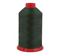 fuwi HT-Garn Nr. 10, extra starkes komprimiertes Nähgarn aus Polyester, UV-beständig, Nähmaschinengarn, extra reißfest (0078 - dunkles Grün, 725 Meter)