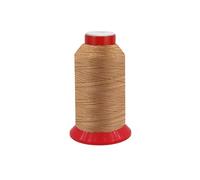 fuwi HT Ledergarn Stärke 20, Sattlergarn Extra Stark - Hochfestes UV Stabiles Nähgarn für Leder, Jeans, Polster & Outdoor - Reißfester Zwirn aus Polyester, Länge: 500 Meter (0424 - Beige)