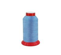 fuwi HT Ledergarn Stärke 20, Sattlergarn Extra Stark - Hochfestes UV Stabiles Nähgarn für Leder, Jeans, Polster & Outdoor - Reißfester Zwirn aus Polyester, Länge: 500 Meter (0053 - Schmetterlingsblau)