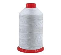 fuwi HT Ledergarn Stärke 20 - Sattlergarn & Jeansgarn extra stark - hochfest, UV-beständig, 9.300 cN, Zwirn 0,5 mm, Nadel Nm 140-160 für Industriemaschinen, 1.500 Meter (0001 Weiß)