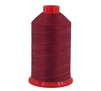 fuwi HT Ledergarn Stärke 20 - Sattlergarn & Jeansgarn extra stark - Hochfestes UV-beständiges Nähgarn für Leder, Jeans, Polster & Outdoor - Reißfester Zwirn, 1500 Meter (0035 Weinrot)