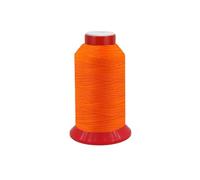 fuwi HT Ledergarn Stärke 20 - Sattlergarn & Jeansgarn extra stark - Hochfestes UV-beständiges Nähgarn für Leder, Jeans, Polster & Outdoor - Reißfester Zwirn, 500 Meter (0015 Neonorange)