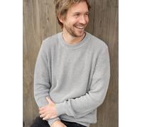 FUXBAU 4Seasons Männer Strickpullover grau L